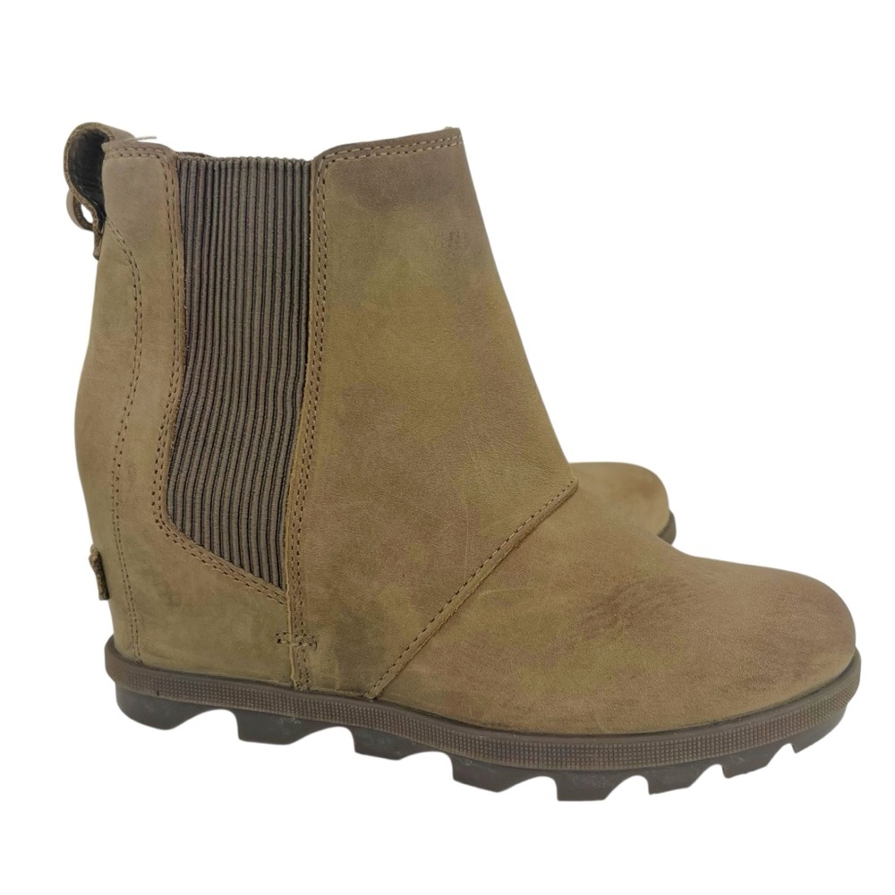 SOREL Joan‎ of Arctic Wedge II Chelsea Boot in Khaki Tan NL3022-240